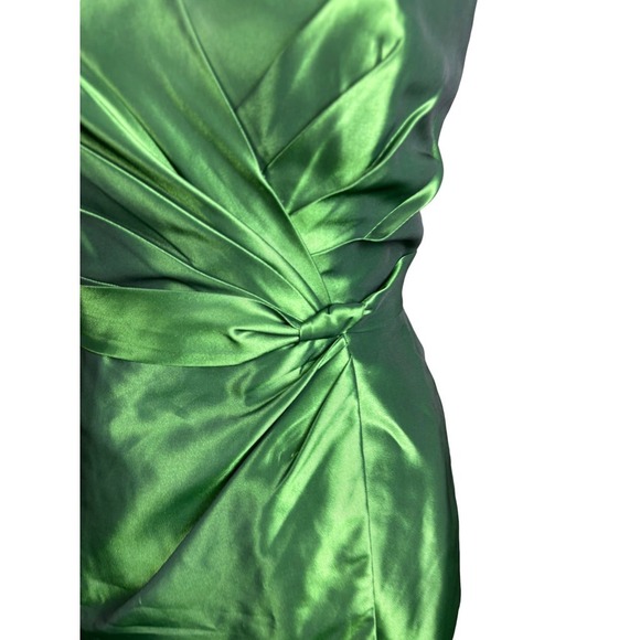Alfred Angelo Green Strapless Formal Cocktail Holiday Prom Short Dress Size 2 - Picture 7 of 14